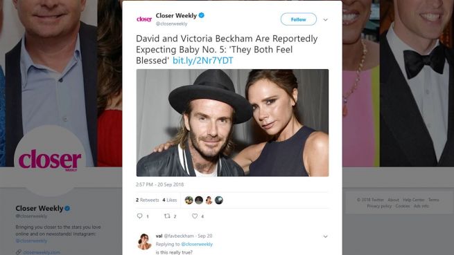 go to Erwarten Victoria und David Beckham ihr fünftes Kind?
