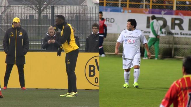 go to Maradona würde Bolt für seinen Fußballverein in Mexiko unter Vertrag nehmen